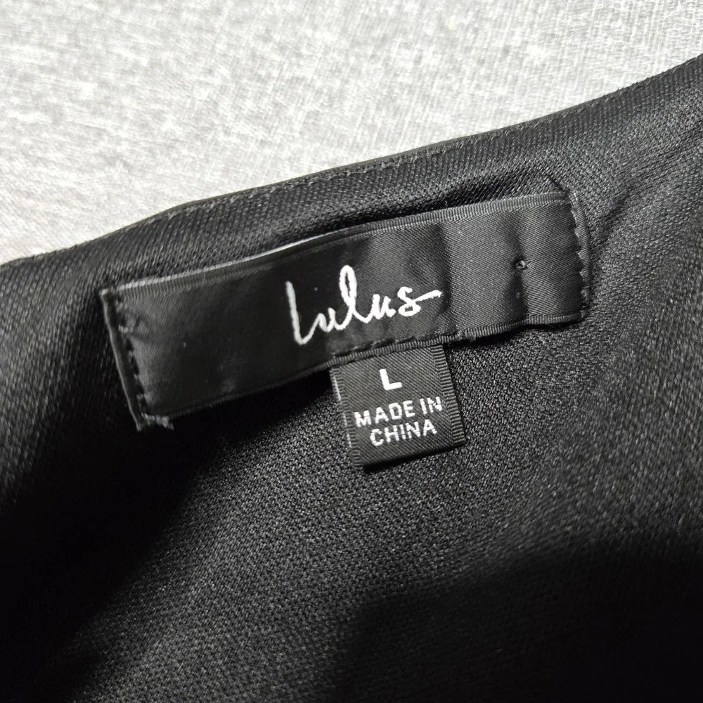 Lulus Highly Favored Black Vegan Leather One-Shoulder Mini Dress - Picture 9 of 10